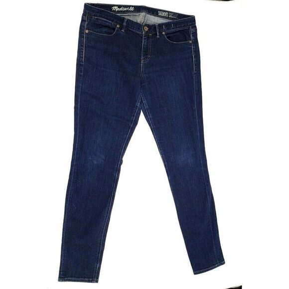 Madewell Blue Jeans Size 31 Dark Wash Denim Skinny Skinny - Picture 11 of 12
